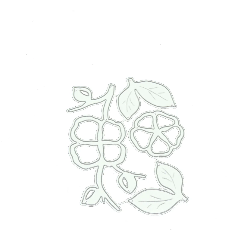

Cotton Branch Frame Metal Cutting Dies Craft Cut Die Stencil for Scrapbooking Handmade Diy Make Album Model Punch Blade Decor