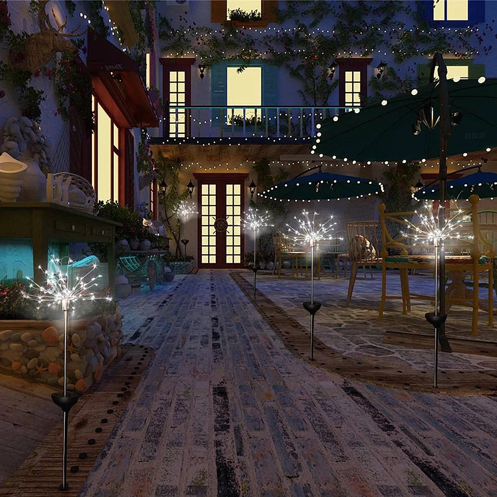 

Outdoor Solar LED Firework Lights 90/150 LED Waterproof Garden Pathway Patio Yard Fairy Light Lamp Holiday Christmas Light