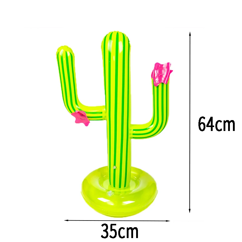 

Outdoor Inflatable Cactus Toy Swimming Pool Accessories Throwing Circle Game Set Water Toy Beach Party Children Puzzle Ring Gift