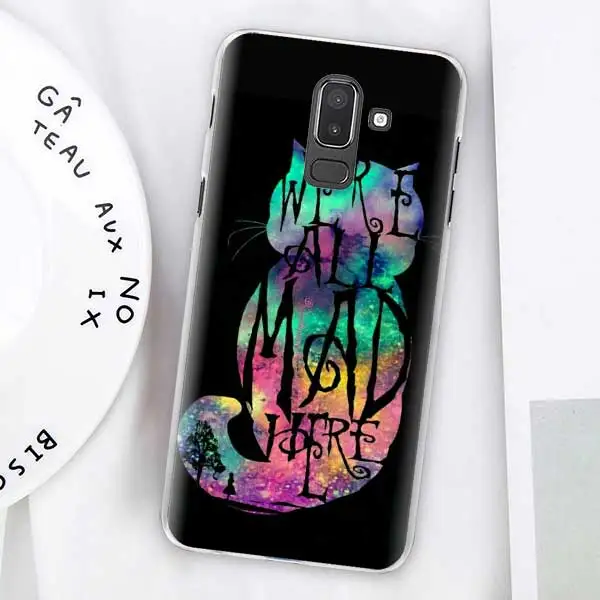06 Чехлы Alice in Wonderland Cat для samsung Galaxy J4 Plus J6 Plus J8 J3 J5 J7 J5 Prime, Жесткий Чехол - Цвет: 06