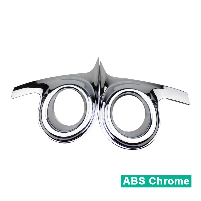 ABS Chrome Для GAC Trumpchi GS4 ABS Передние накладки на Противотуманные фары наклейки протектор Внешние декоративные аксессуары для автомобиля - Цвет: ABS Chrome