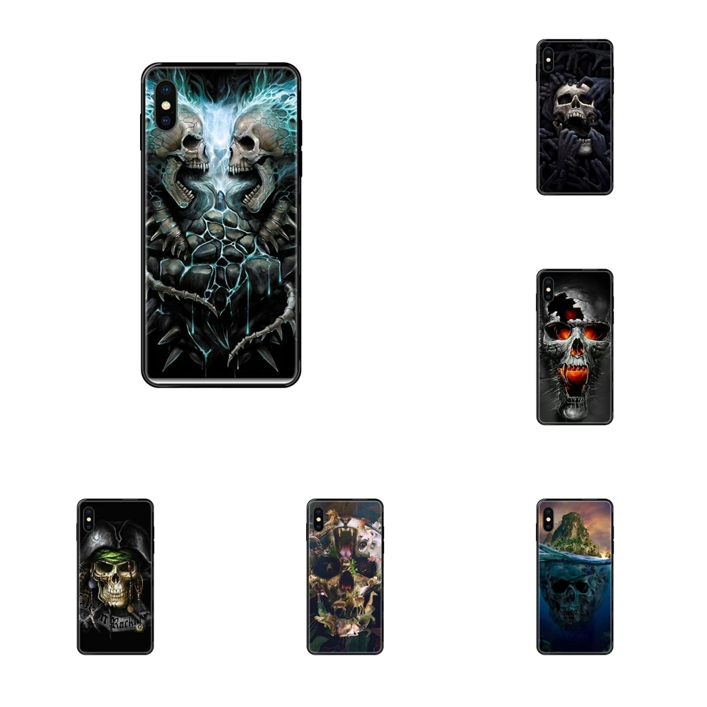 Черные растения Цветочный Череп произведение искусства мой черный мягкий