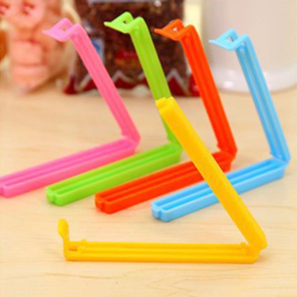 

5pcs Strong Food Sealed Clips Plastic Sealing Clips Snack Bag Helper Color Random Food Snack Seal