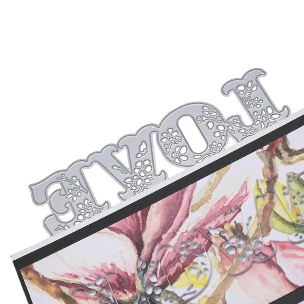 Металлические Вырубные штампы для алфавита скрапбукинга снятия бумаги