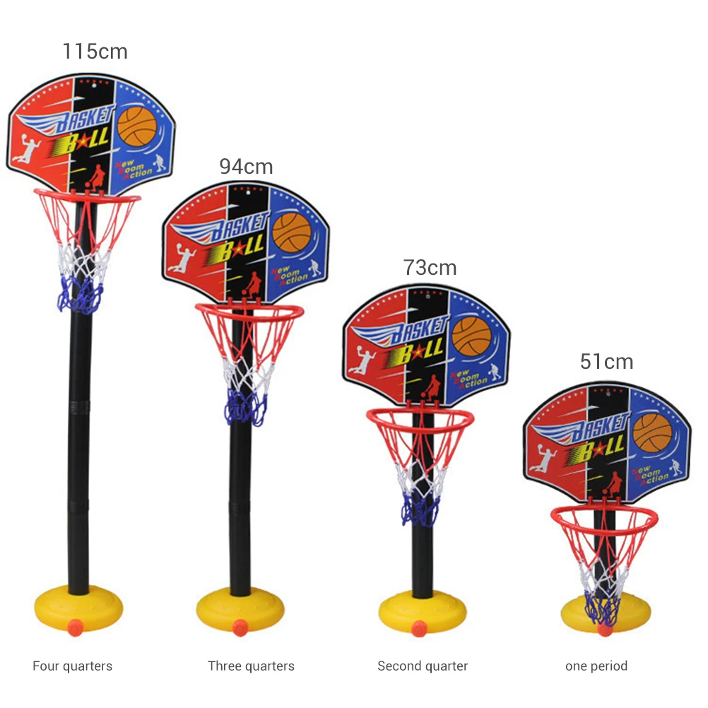 Портативный детский баскетбольный Стенд для дома и улицы игрушка с регулируемой