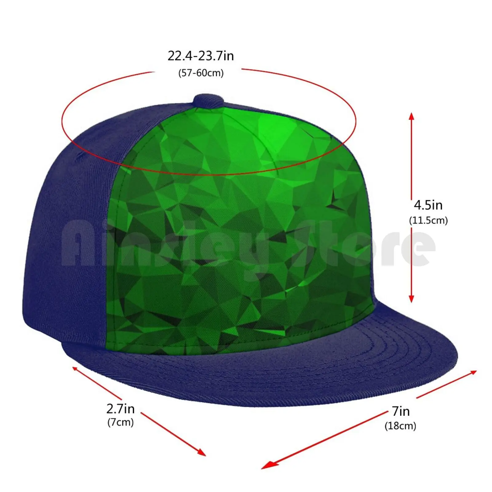 

Geometric Green Baseball Cap Diy Mesh Hip Hop Adjustable Pattern Cool Cute Red Black Geometric Geometric Camo Camouflage