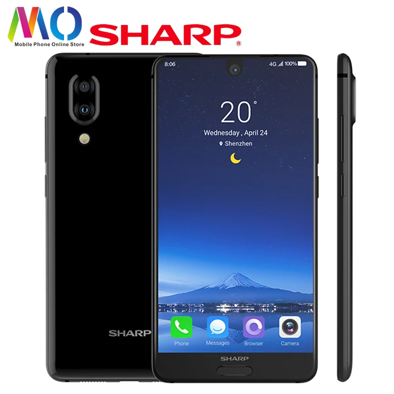 Глобальная версия смартфона SHARP AQUOS C10 S2 на базе Android мобильный телефон 4 Гб ОЗУ 64