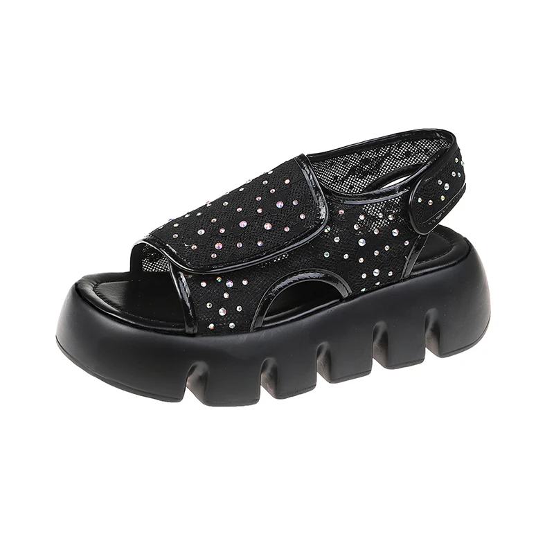 

Sandals Women Summer New Fashion Women's Sandals 2021 Round Head Comfortable Open Toe Sandals All-match Casual Platform Shoes
