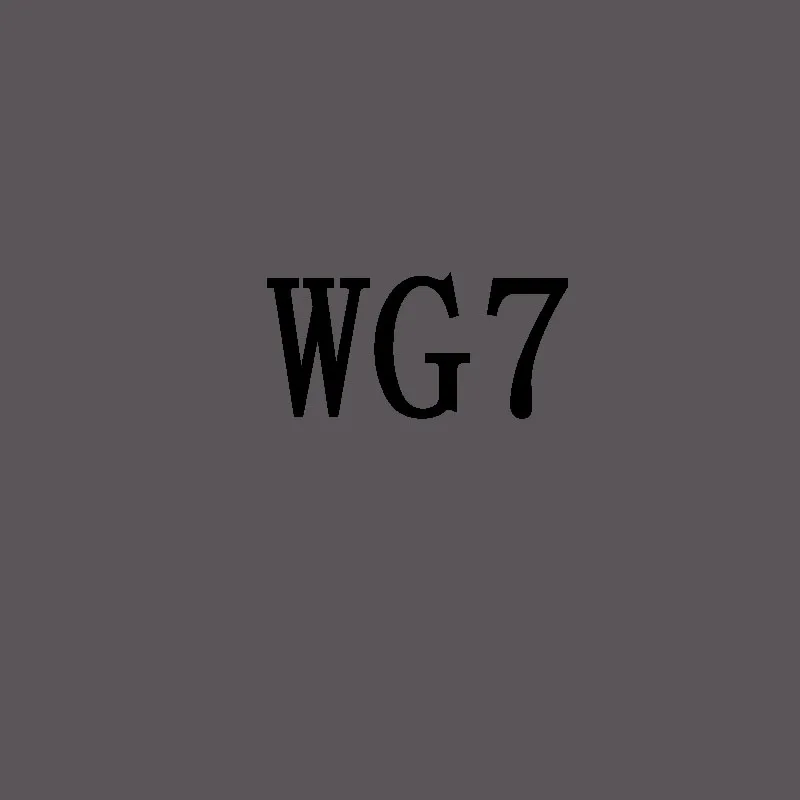 WG7 1 шт., 168 цветов, эскизный маркер, маслянистая художественная школьная Ручка, двуглавый, товары для рукоделия, маркеры для рисования, маркеры, набор, манга - Цвет: WG7