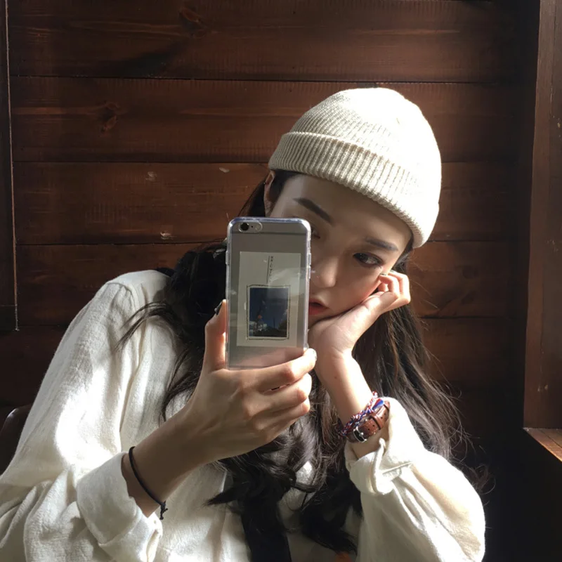 

2021 New Autumn and Winter Retro Dome Leather Hat Crimped Wool Baotou Melon Warm Knitted Hat Cold Hat for girls winter hats