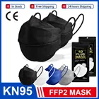 4d-mascarilla KN95 сертифицированная многоразовая маска для лица KN 95 респираторная маска FPP2 Утвержденная FFP 2 маска черная FFP2 маска