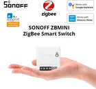 Смарт-переключатель SONOFF Zigbee ZB, двухсторонний Датчик управления умным домом EWeLink через Alexa и Google Assistant