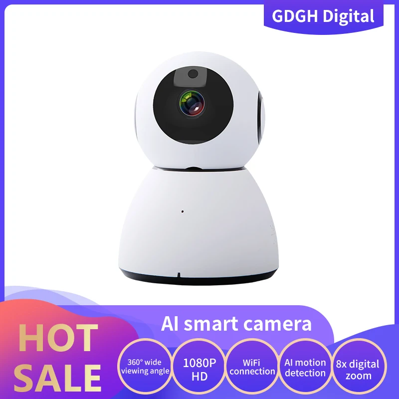Wi-Fi IP-камера GLVISION GLC80 360 градусов 1080P 2 МП 128 ГГц | Безопасность и защита