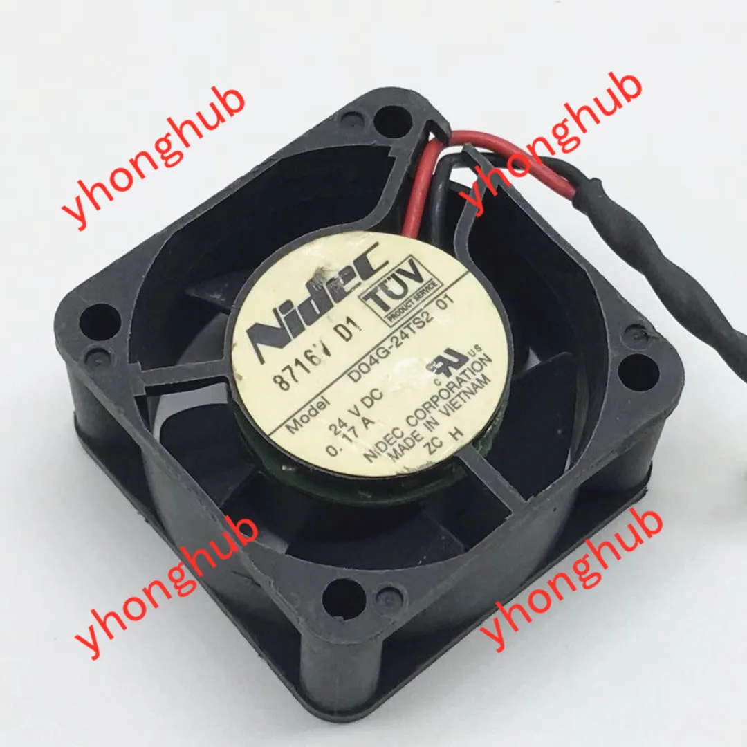 Вентилятор охлаждения сервера Nidec D04G 24TS2 03 DC 24V 0.17A 40x40x20 мм|square fan|server fan40x40x20mm fan |
