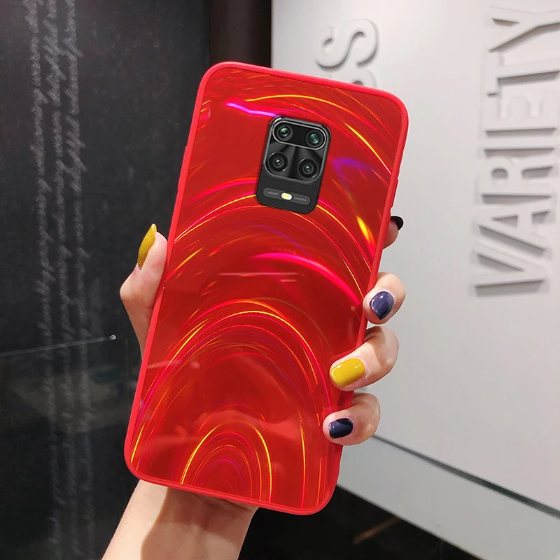 Роскошный 3D радужный Блестящий зеркальный чехол для телефона Xiaomi Redmi Note 9S 9 8 Pro Max