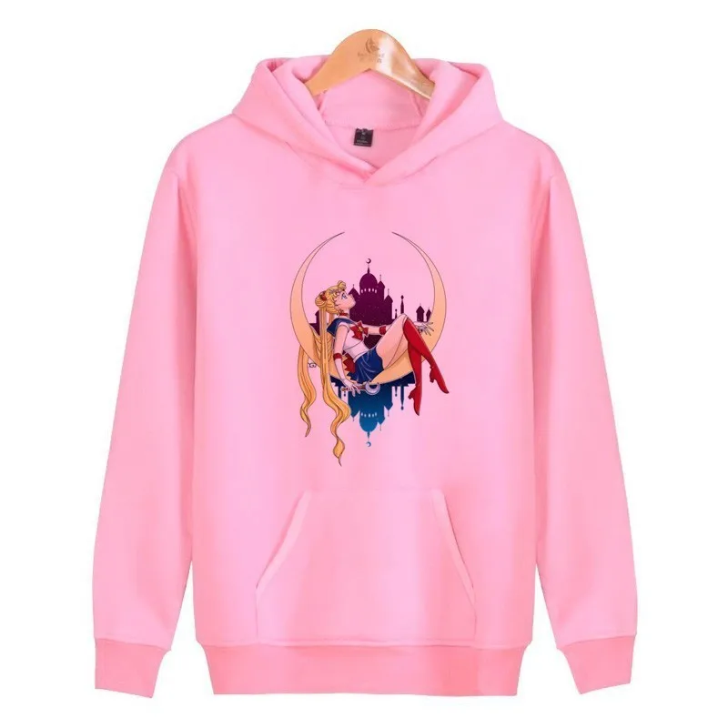 

Sweatshirt Harajuku Streetwear Hoodies Women Kawaii New Fashion Sailor Moon Female Hoody Korean Pullover Japanese Clothes