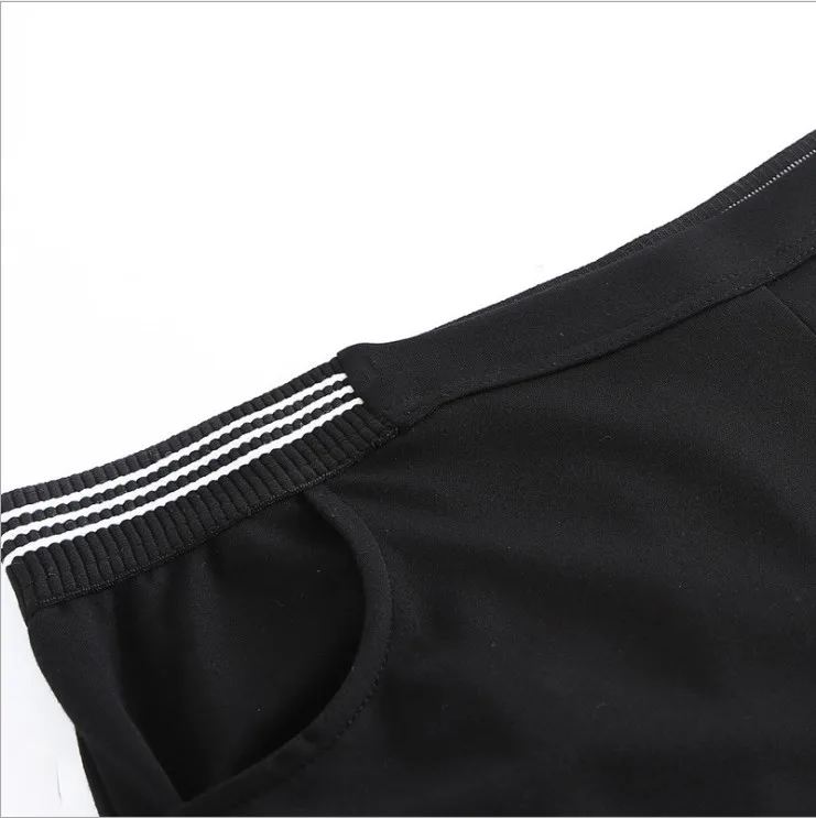 10XL плюс размер женские брюки 2019 новое поступление с высокой талией в полоску