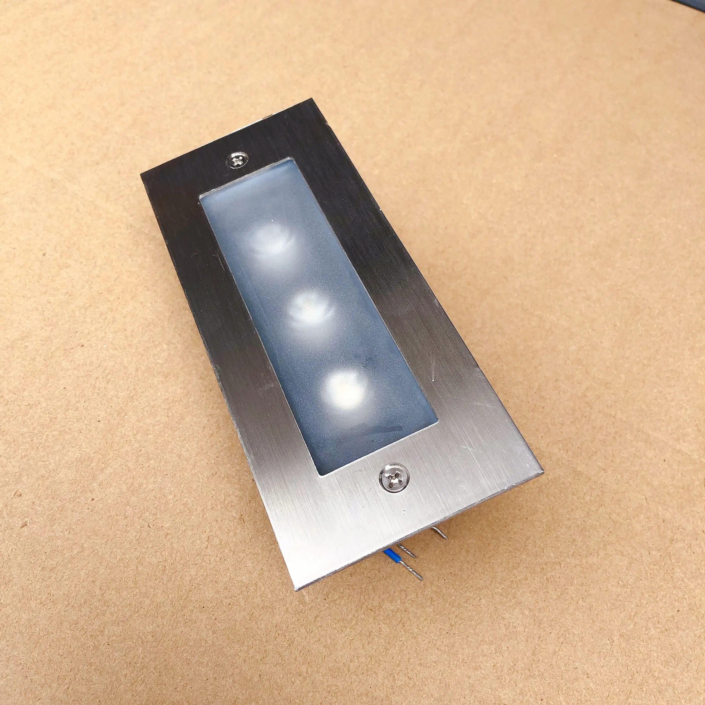 Светодиодный утопленная для ступенек лестницы шаговые огни 3x3W 9W DC12V AC110V 220V Dimmable