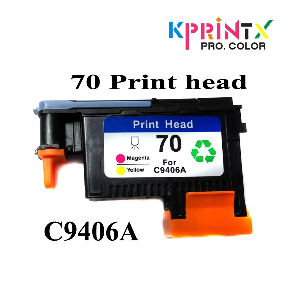 1 шт. пурпурно-желтая 70 C9406A печатающая головка совместимая с hp70 Z2100 Z5200 Z3100 Z3200 Photosmart
