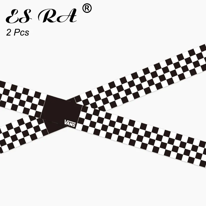 

2Pcs/Set 2.4*23.2i" Long Stickers Brand Pegatinas Decals Logo Black and White Decals PVC Waterproof for Luggage Wall Glass Room