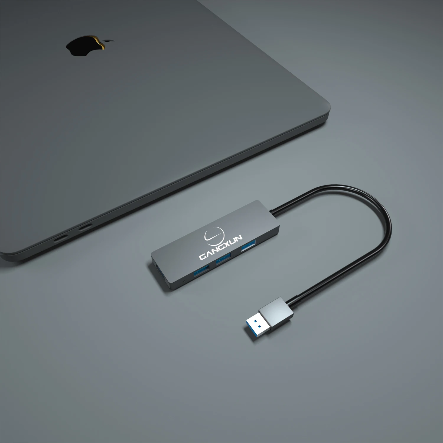 USB 3,0 концентратор ультра тонкий 4-Порты и разъёмы USB концентратор в Алюминий совместим с Mac Pro/Mini, microsoft Surface Pro, Dell XPS 15 Xbox ONE