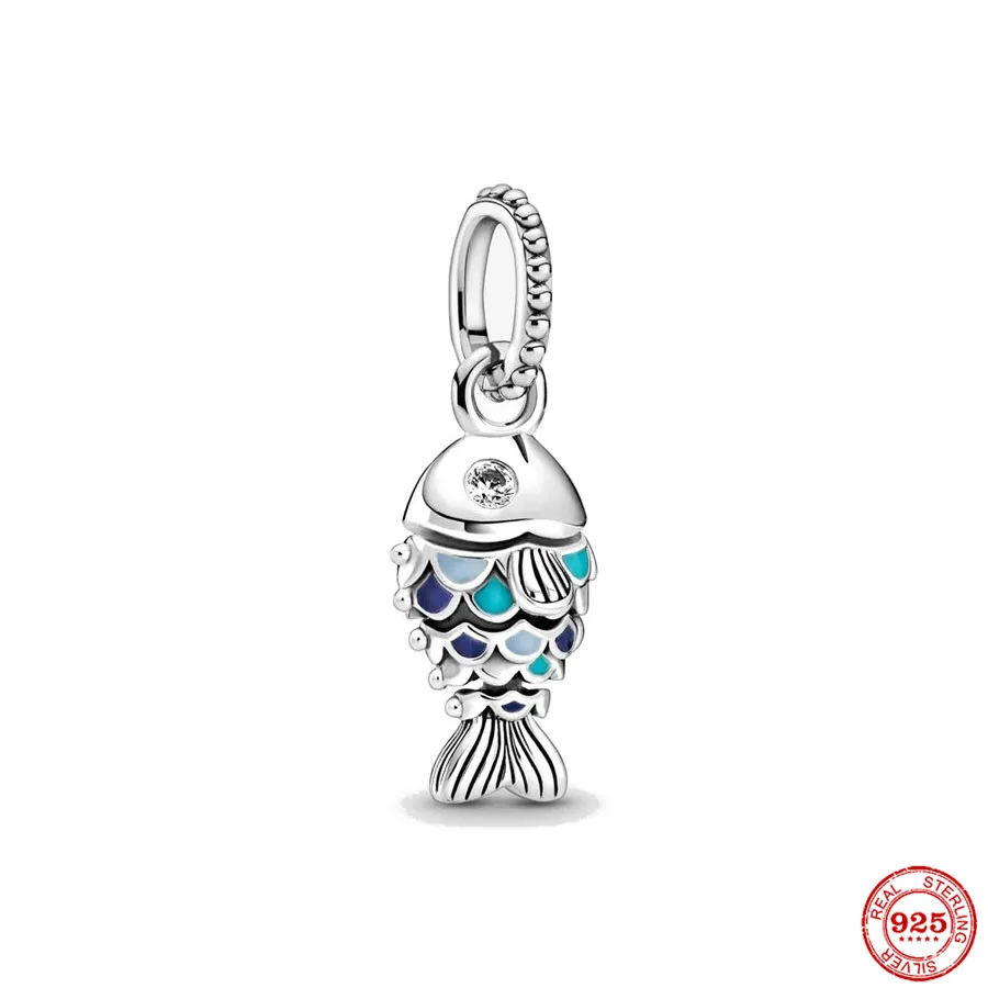 Новинка подвеска в виде рыбьей лапы с морскими ракушками зажимом подходит для