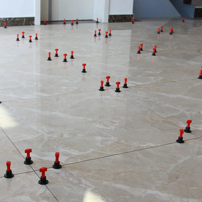 

Reusable Anti-Lippage Tile Leveling System Construction Tools Kit