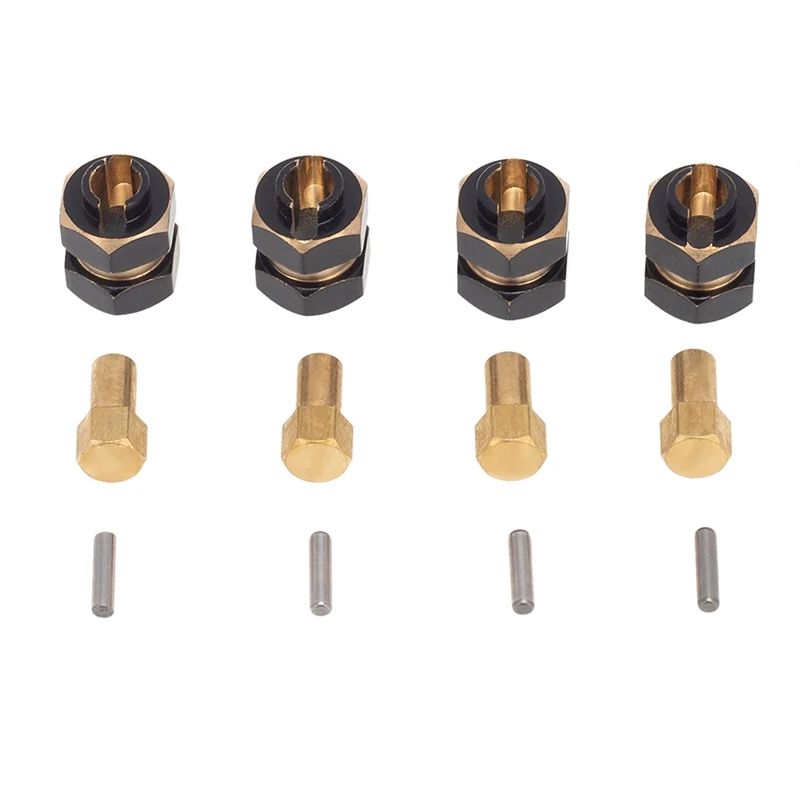 

Brass Wheel Hex Extended Adapter 4MM Widen for 1/24 Axial SCX24 90081 AXI00001 AXI00002 RC Crawler Car Upgrade Parts
