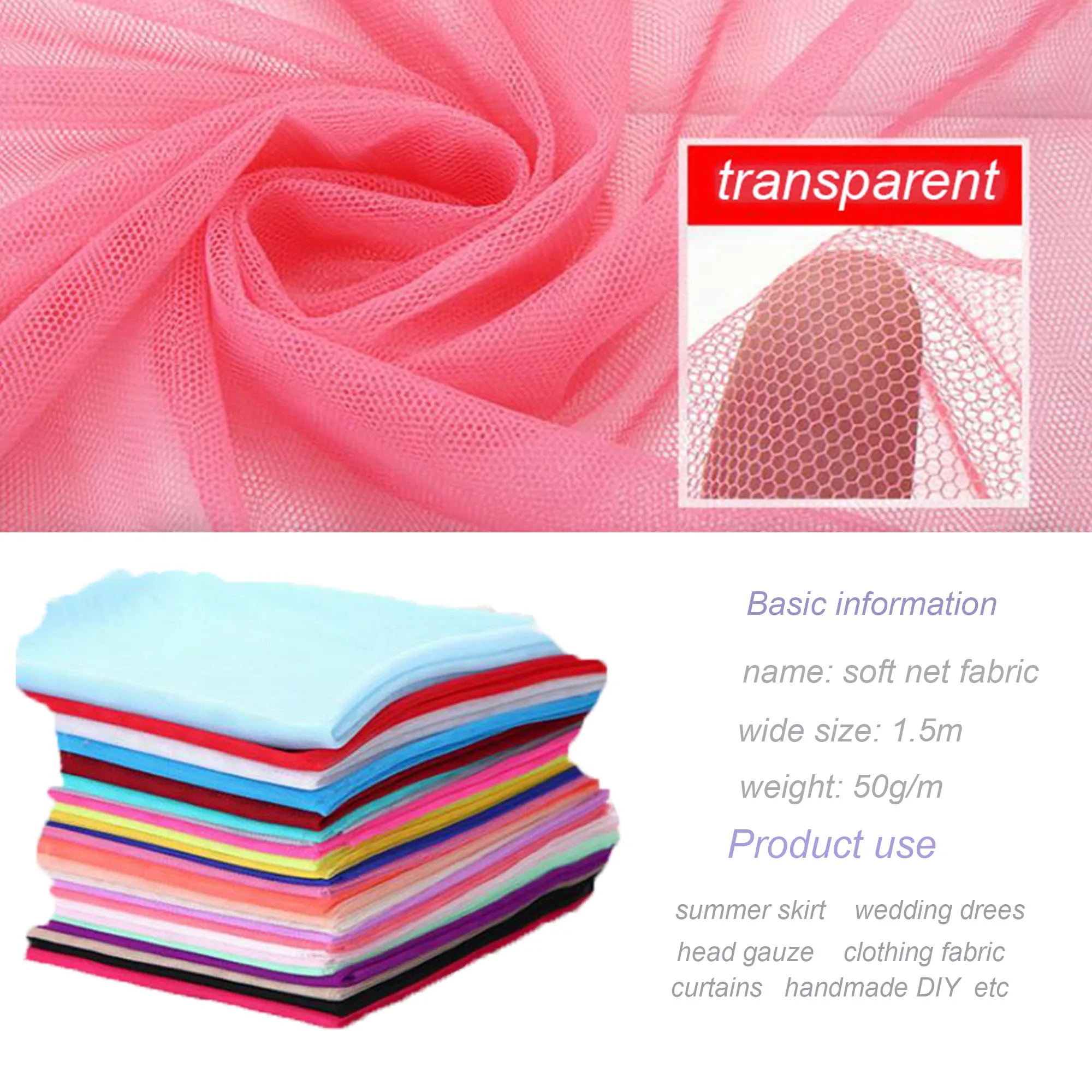 160 см * 10 м/Лот платье из Мягкого Тюля 36A газовое москитная сетка Марля ткань тюль