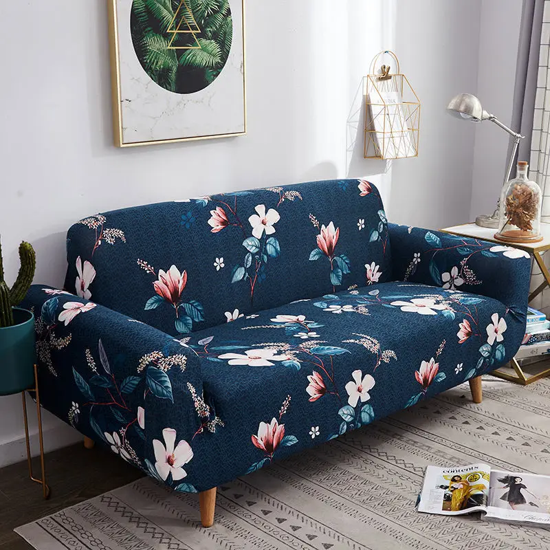 

Elastic Polyester Sofa Cover for Liveingroom Milk Silky Stretch Fabric Fabric Protective Cover 1/2/3/4 Seat