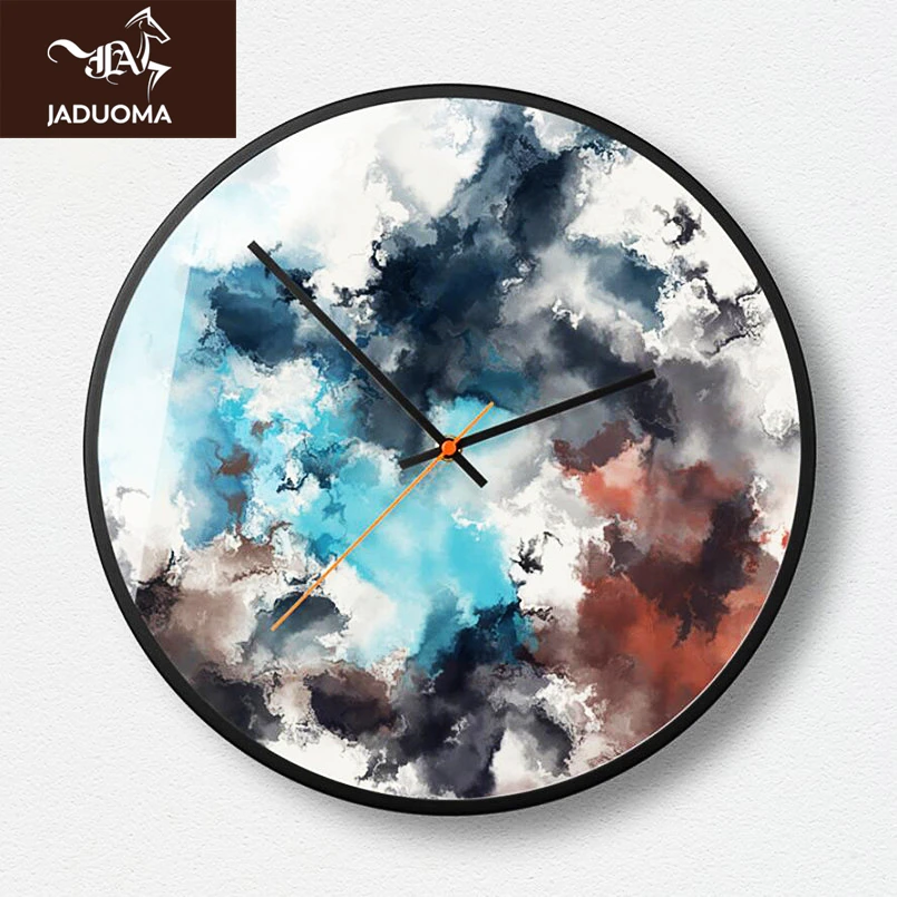 

JADUOMA 3D Wall Clock Quartz Abstract Wall Clock Large Size 12inch 14inch Super Silent Wall Clock Modern Design For Living Room
