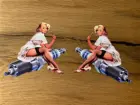 Наклейка PINUP Aufkleber, США, Hot Rod, Spark Tuning, винтажная, в стиле ретро, для девочек V8 #834