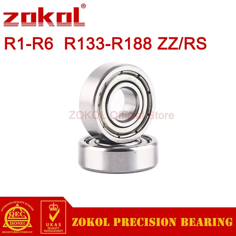 Цоколь 10 шт. дюймовый подшипник R2 R3 R4 R6 R144 R166 R168 R188 R1810 ZZ миниатюрные RS шариковый с