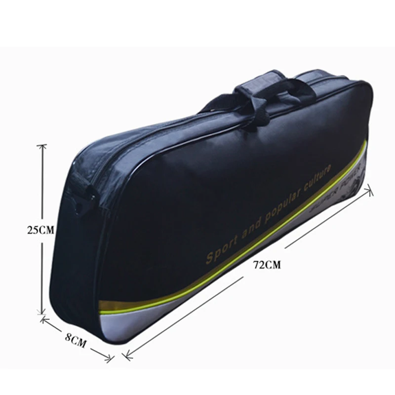 

Waterproof Nylon Badminton Bag Racket Sport Bags Can Hold 1-3 PCS Badminton Squash Rackets Padel Gymbag Handbag