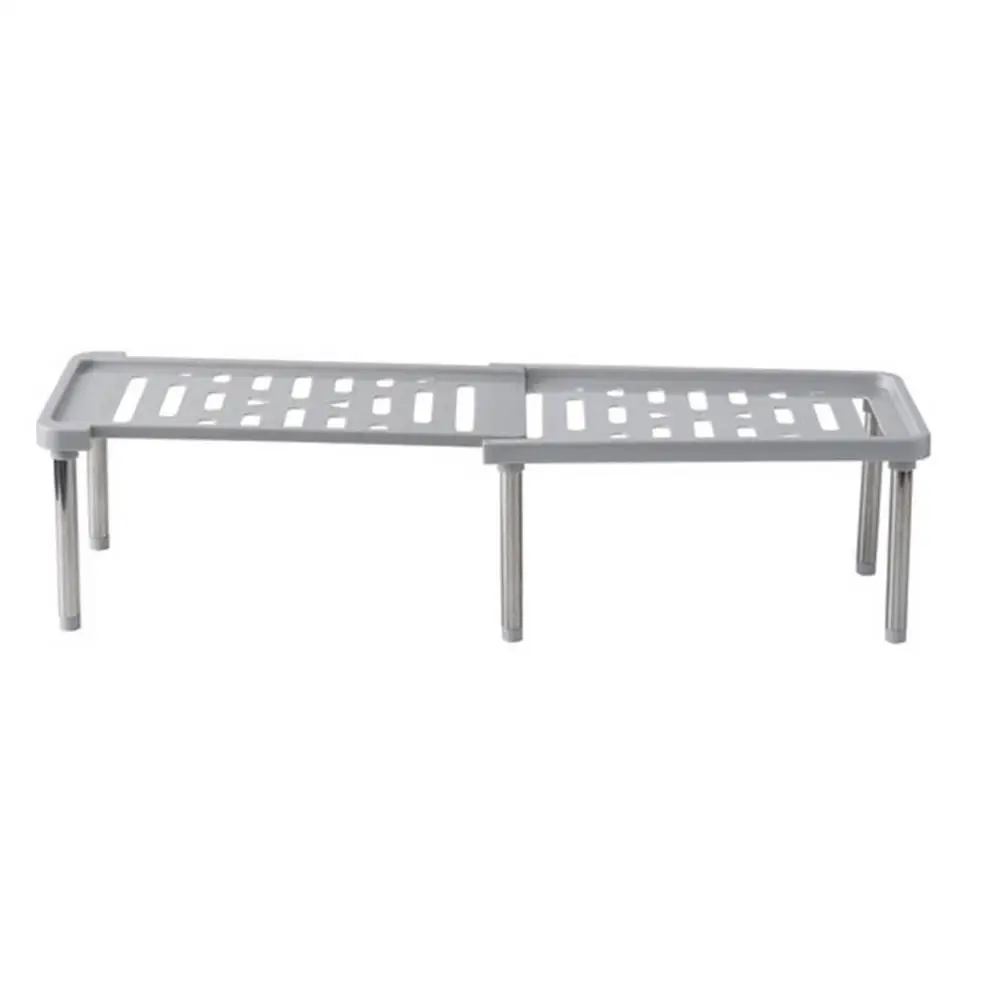 

Retractable Kitchen Layered Storage Rack Bathroom Organizer Home Hollow Stretch Desk Sundries Holder 6 Table Legs Storage Rack