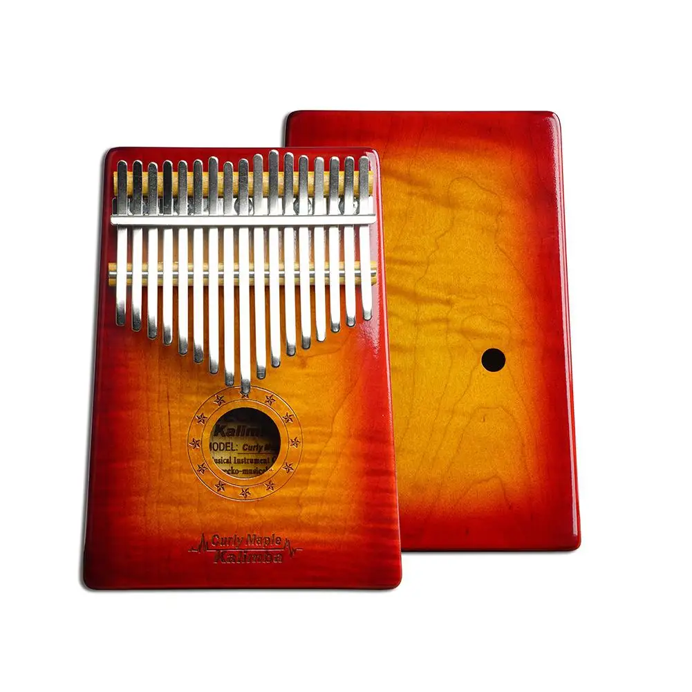 17 Key Thumb Piano Kalimba in C Tone Music Instrument Toy Gift Portable Solid Wooden For Begineer | Спорт и развлечения
