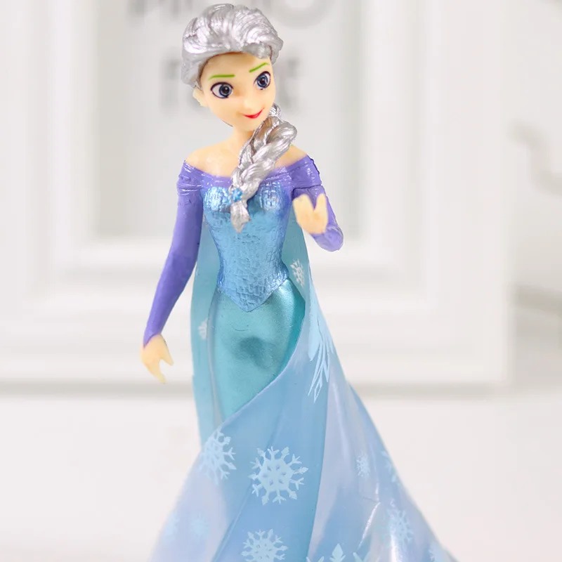 

Disney Frozen Elsa Princess PVC Figure Action Collectible Model Cake Decorations Doll Toys For Children New Year Gift