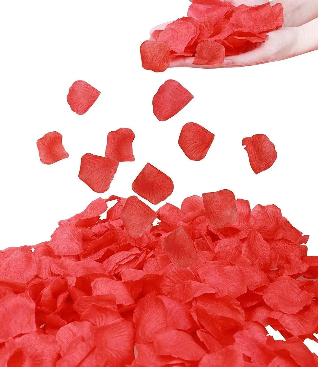 1000 шт лепестки роз красный Шелковый лепесток цветок для свадьбы романтические