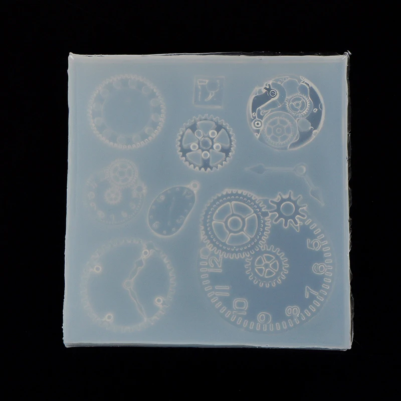 Силиконовые формы для изготовления ювелирных изделий Шестерни в стиле панк
