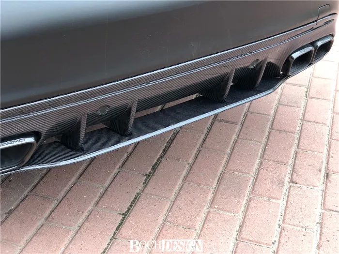 

Подходит для Benz Mercedes C-class C200 C300 Coupe, двухдверный модифицированный C63 Amg, углеродное волокно, задняя губа и хвост