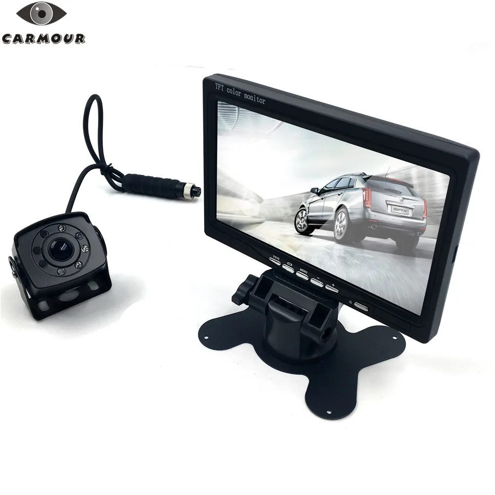 CARMOUR Водонепроницаемая камера ночного видения HD широкоугольная заднего вида с