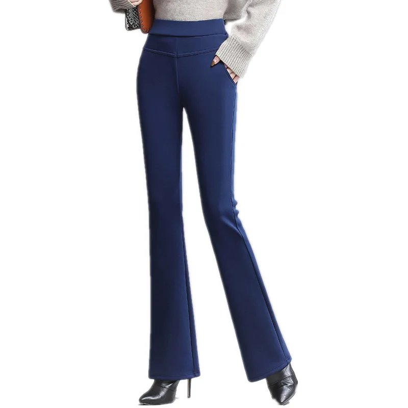 

Pants Korean-style High-waisted Brushed and Thick Female Elasticity Slimming Large Size Autumn and Winter Warm Versatile