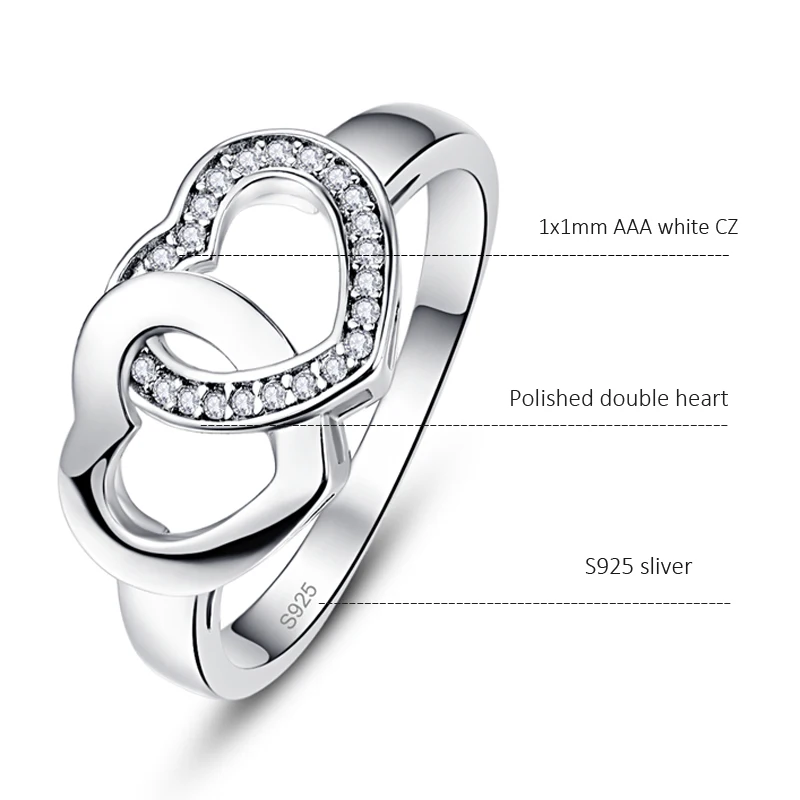 Женское кольцо из серебра 925 пробы с белым цирконом|Кольца| |