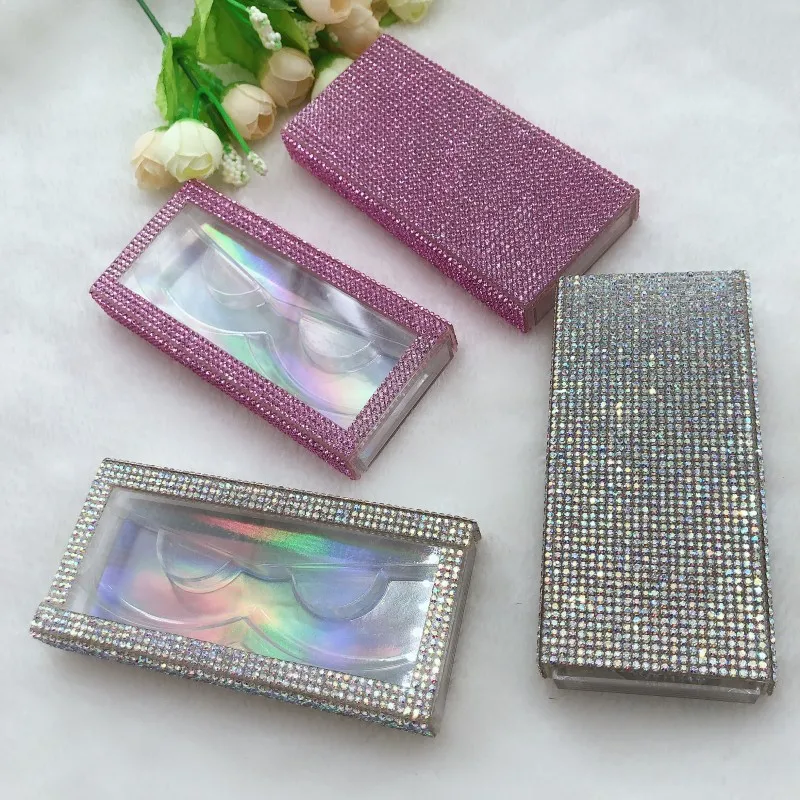 Оптовая продажа Мерцающая коробка 3d норковые ресницы коробки Алмазный блеск