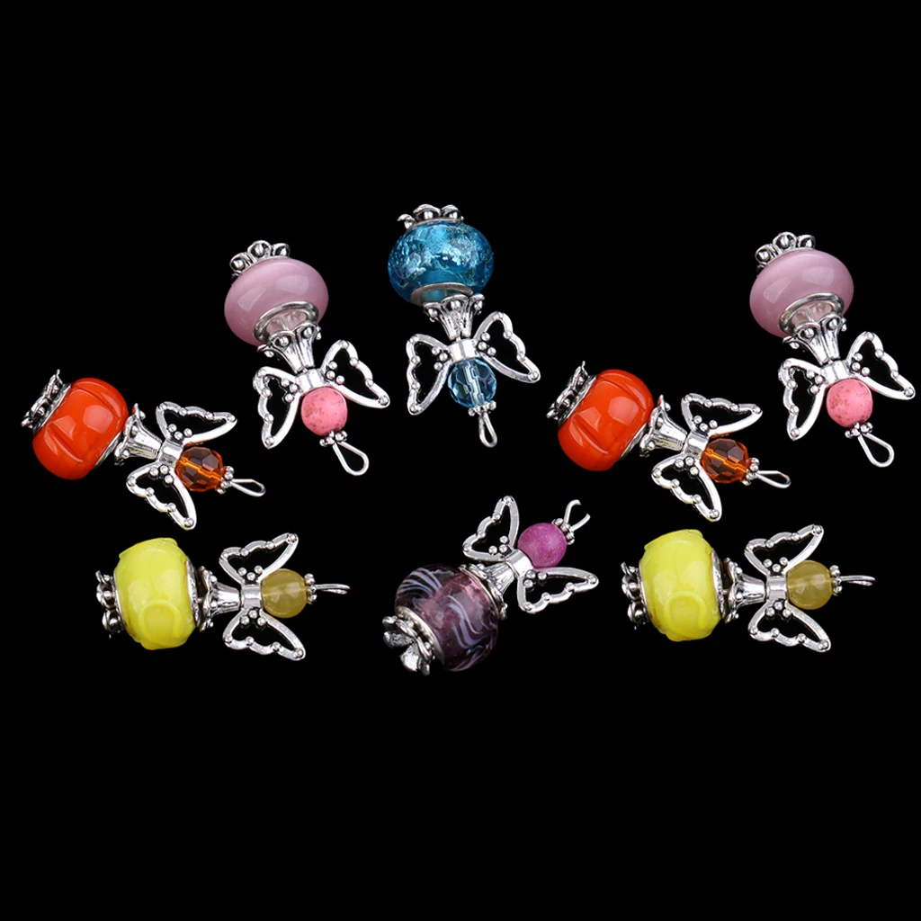 8 шт. Смешанные акриловые подвески в виде танцующих ангелов бабочек 18X31