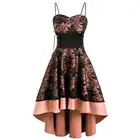 Женское винтажное платье, кружевное вечернее платье с высокой талией, для выпускного вечера, 2021