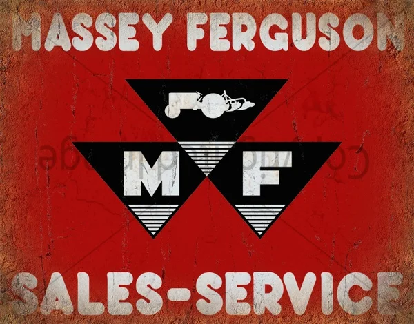 

Metal Massey Ferguson Sales Service Metal Tin Sign Poster