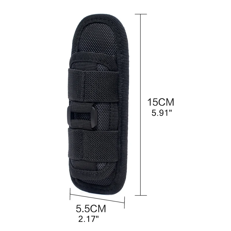 

360 Degrees Rotatable Flashlight Tactical Pouch Holster Torch Case For Belt Portable Torch Cover Holder Hunting Accessories