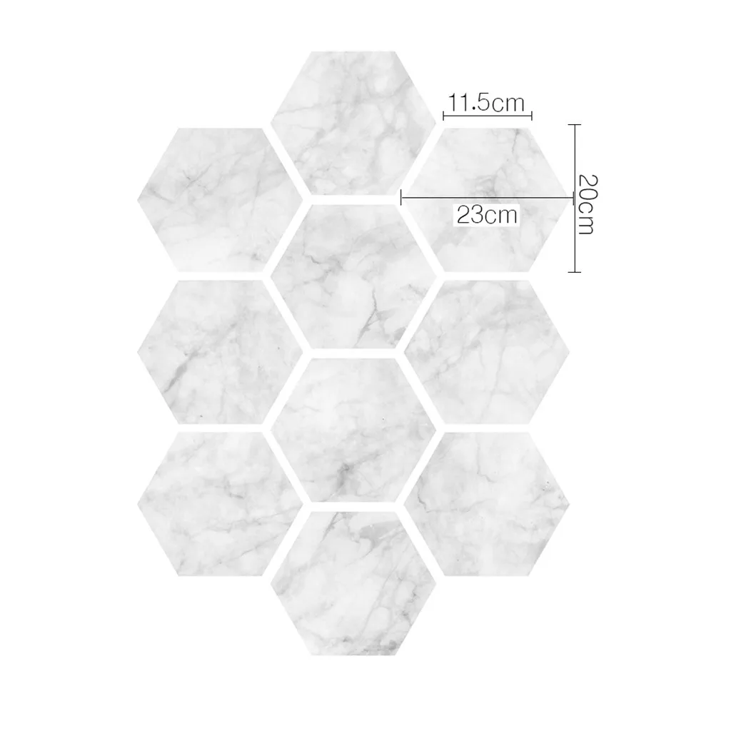 Самоклеящаяся Нескользящая настенная плитка для ванной и кухни 10 шт.