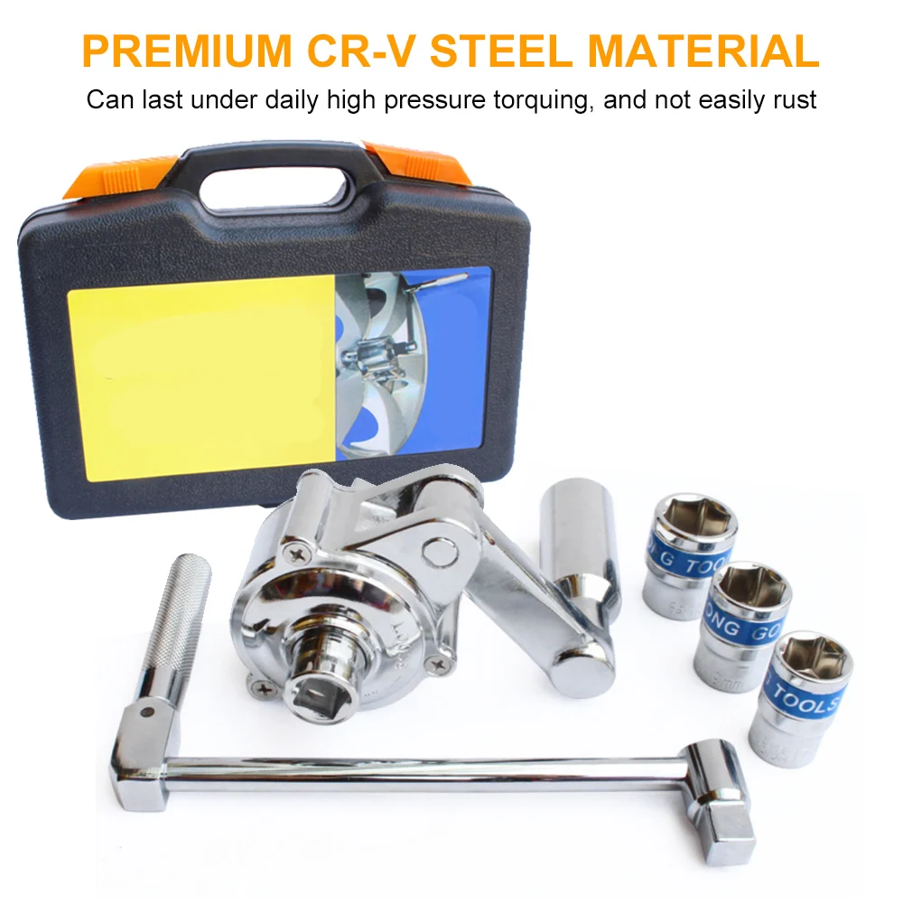 

Tire Nut Remover Kit Tire Lug Nut Wrench Labor Saving Torque Multiplier Wheel Removing Repair Tool with Carrying Case Gloves